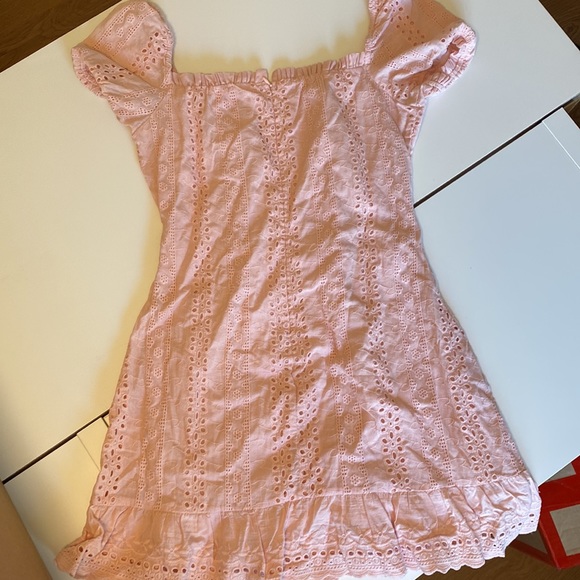 Pink tie front dress - Picture 2 of 3